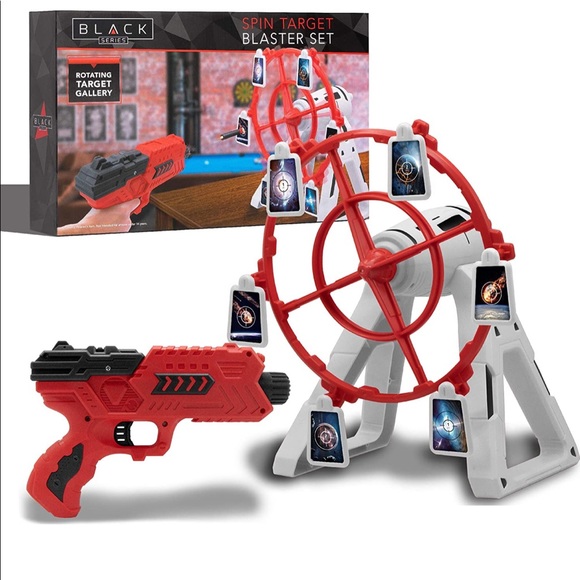 The Black Series Spin Target Blaster Set Rotating Desktop Arcade Game - Picture 1 of 8